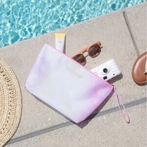 Poolside Water Resistant Tie Dye Pouch Zippered Bag New Water Resistant